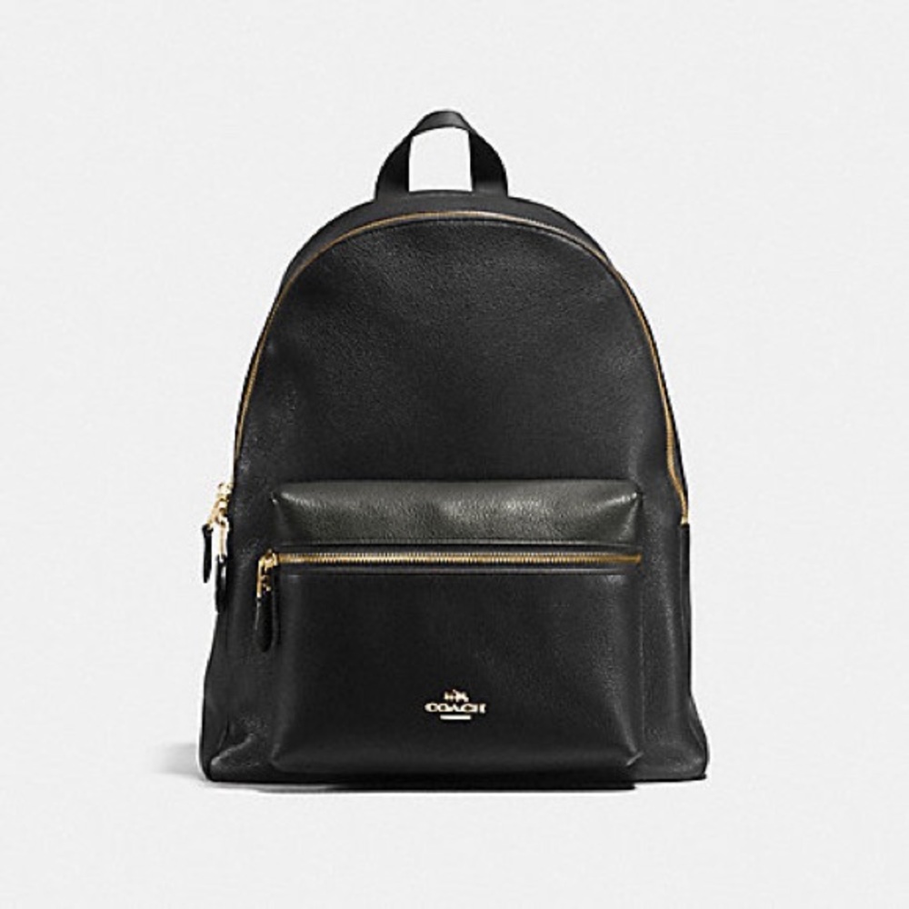 CHARLIE BACKPACK IN PEBBLE LEATHER (COACH F38288)